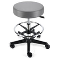 JMU Dental Round Rolling Stool with Adjustable Height & Footrest - JMU Dental