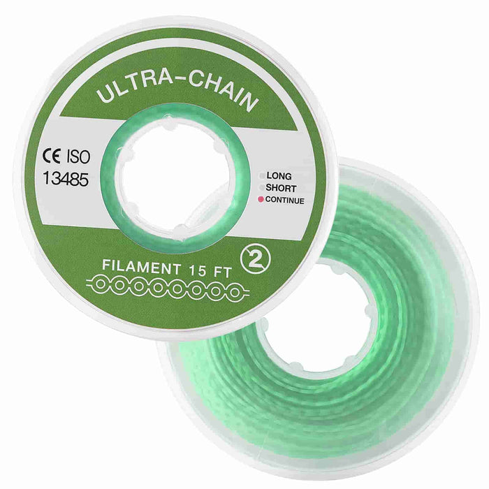 JMU Dental Orthodontic Elastic Power Chain Multiple Colors 15ft/roll Medical Grade