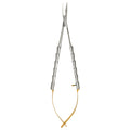 JMU Surgical Gum Tissue Scissors Serrated Straight/Curved Stainless Steel 1pc/pack - JMU DENTAL INC