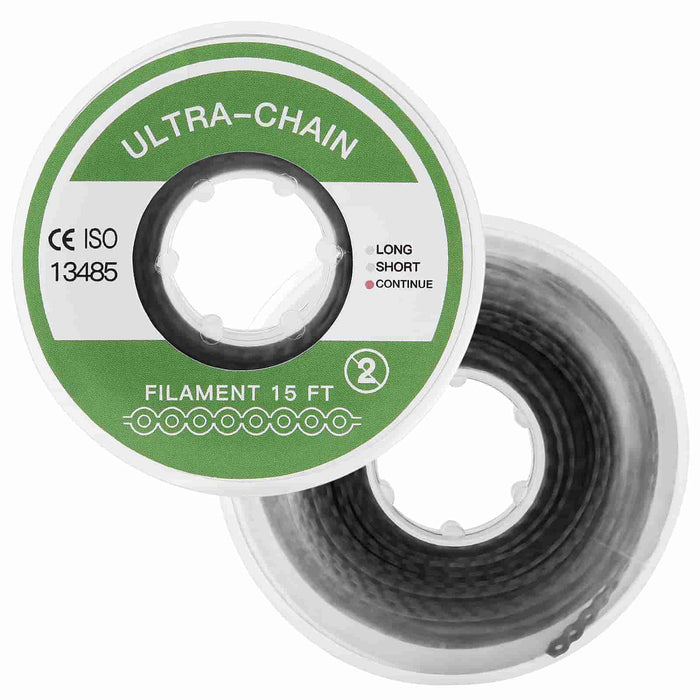 JMU Dental Orthodontic Elastic Power Chain Multiple Colors 15ft/roll Medical Grade