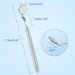 JMU #5 Double-sided Dental Mirror with Handle Stainless Steel 1pc/pack - JMU DENTAL INC