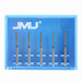 JMU Dental Diamond Burs FG Medium Grit Flat End Cylinder 5/Pk - JMU DENTAL INC