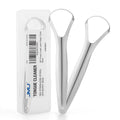 JMU Stainless Steel Tongue Cleaner with Travel Case 2Pcs/Pack - JMU DENTAL INC