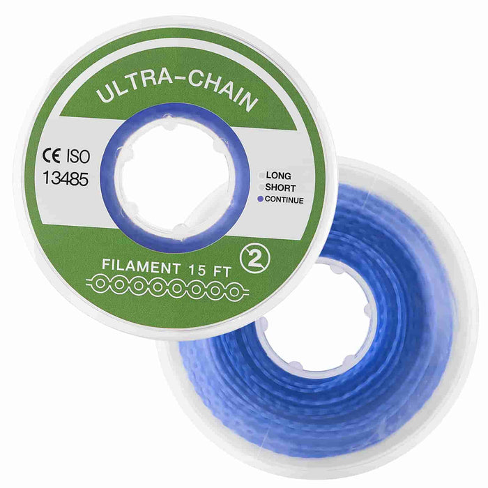 JMU Dental Orthodontic Elastic Power Chain Multiple Colors 15ft/roll Medical Grade