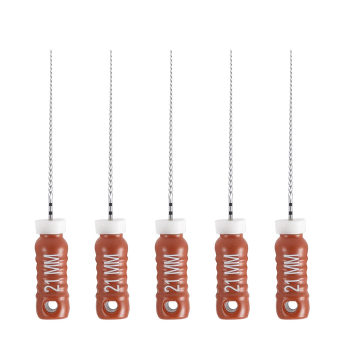 JMU Dental Hand Use C+ Files for Root Canal 21/25mm Stainless Steel 6/Pk - JMU DENTAL INC