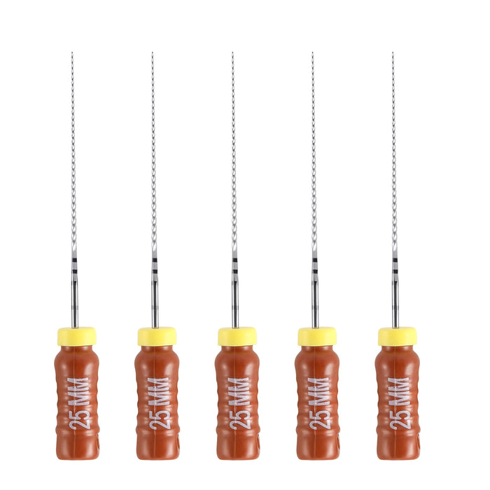 JMU Dental Hand Use C+ Files for Root Canal 21/25mm Stainless Steel 6/Pk - JMU DENTAL INC