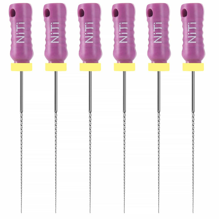 JMU Dental NiTi 21/25/28/31mm K-Files Hand Use 6/Pk - JMU DENTAL INC
