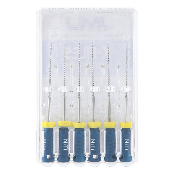 JMU HAND USE FILES, K-FILES, Nickel Titanium, (28mm),6pcs/Pk - JMU Dental