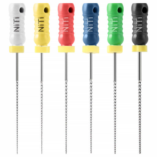 JMU Dental NiTi 21/25/28/31mm K-Files Hand Use 6/Pk - JMU DENTAL INC