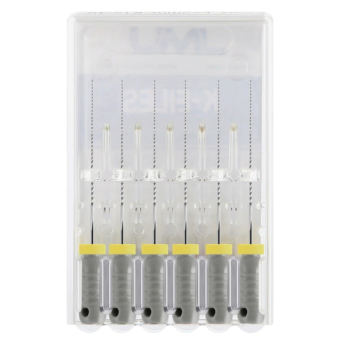 JMU HAND USE FILES, K-FILES, Stainless Steel, 21mm, 6pcs/Pk - JMU Dental
