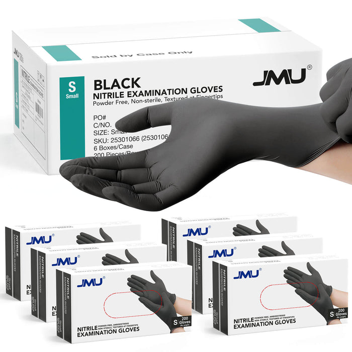 JMU Nitrile Exam Gloves Blue 3.5 Mil Latex Free Powder Free 200Pcs/Box - JMU DENTAL INC