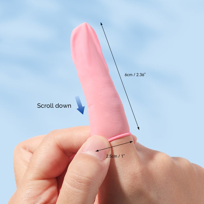 JMU Hygienic Finger Cots Latex Powder Free Medium Pink 200Pcs/Box - JMU DENTAL INC