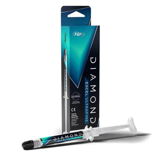 FGM Diamond Excel Ultrafine 0.5 µm Universal Polishing Paste Syringe 2 g with Tip - JMU DENTAL INC