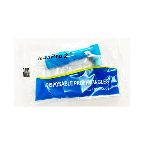 MaxPro 2 Disposable Prophy Angle 90° Soft & Firm Cups Blue/White Latex Free