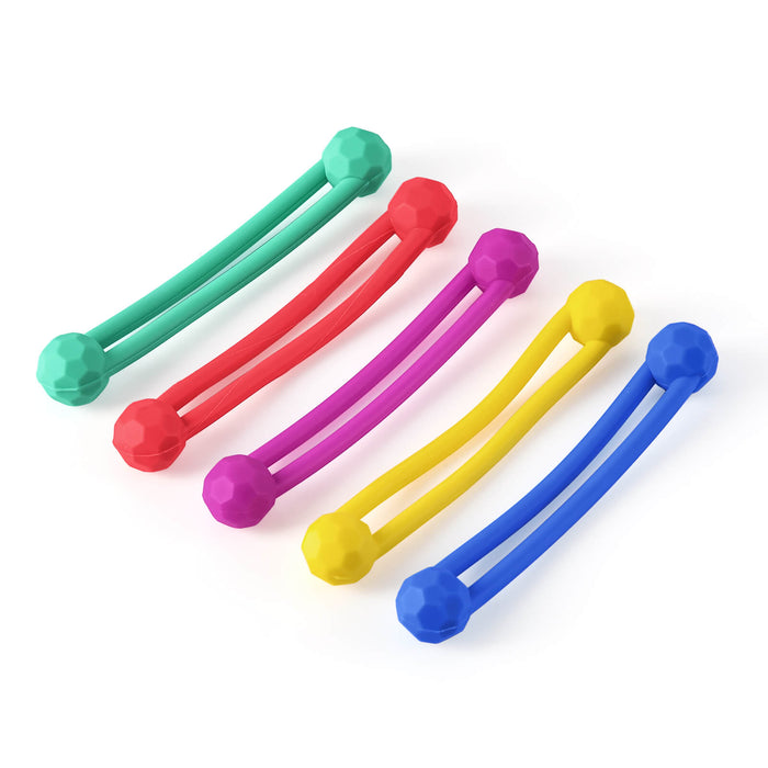 JMU Dental Silicone Instrument Ties Assorted 6/Pk - JMU DENTAL INC