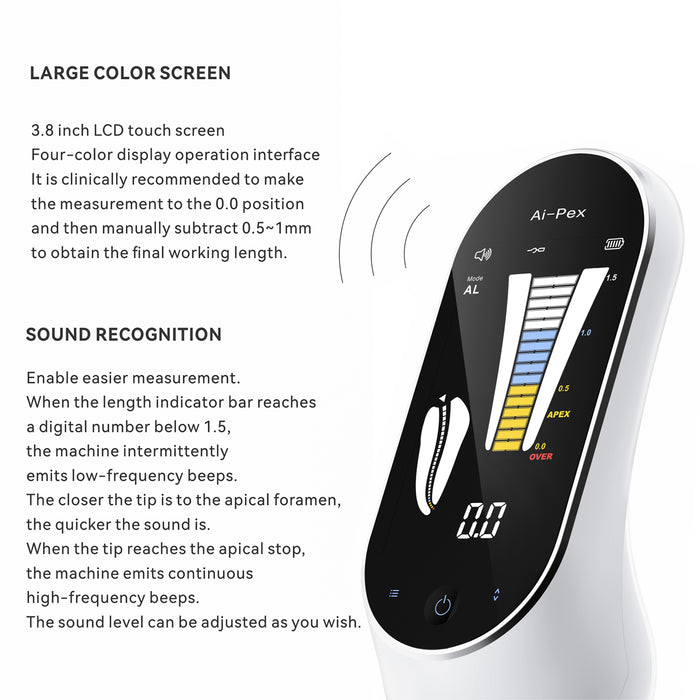 Woodpecker Ai-Pex Apex Locator with Pulp-Testing Connectable Endo Motor - JMU DENTAL INC