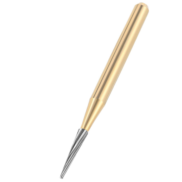 JMU Trimming&Finishing Carbide Burs, Taper Fissure (Truncated Conical), 12 Blades, FG #7214, 5/pk - JMU Dental