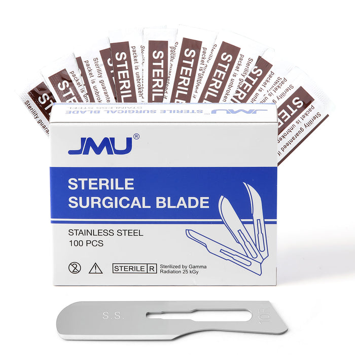 JMU Dental Surgical Blade #10R Stainless Steel 100pcs/Box - JMU DENTAL INC