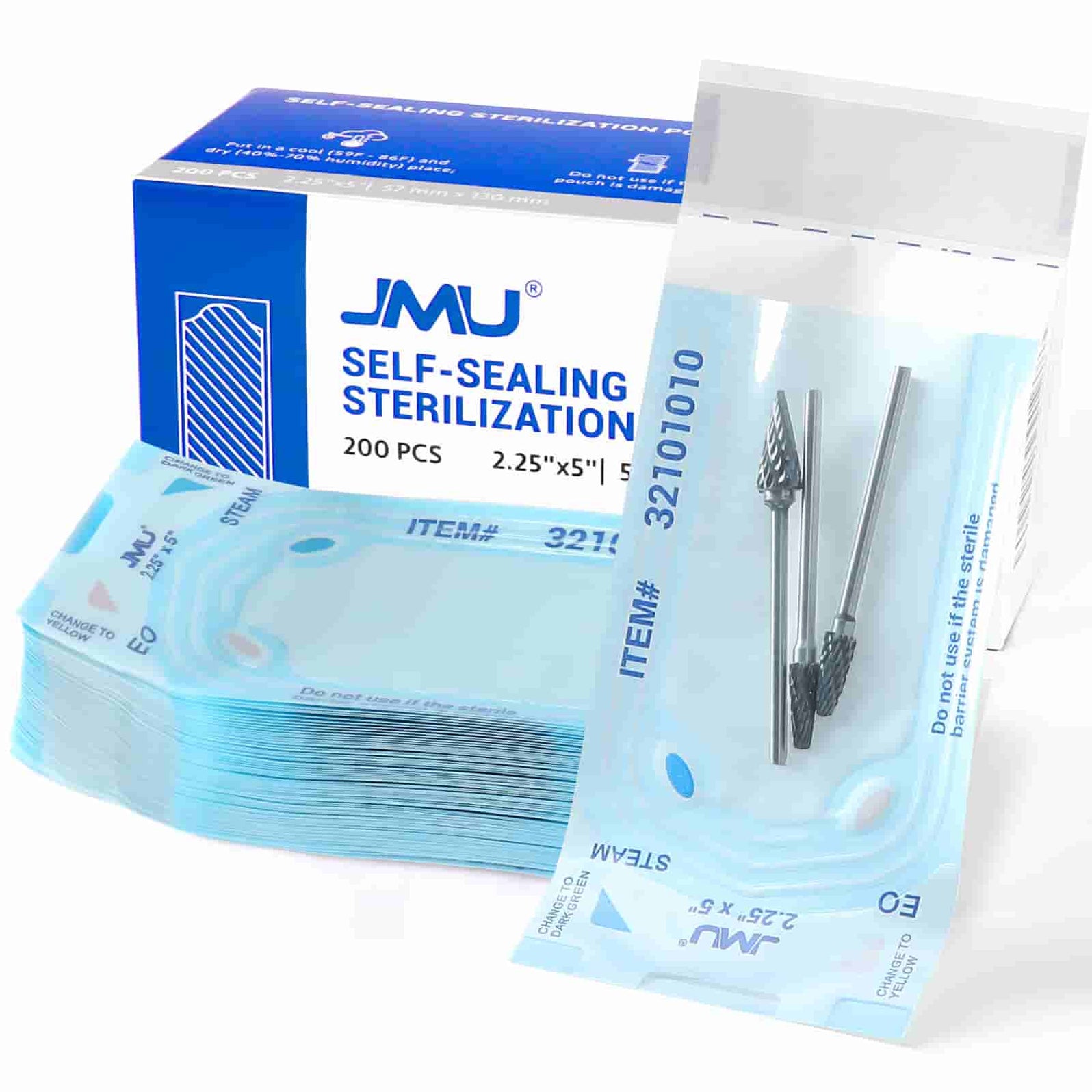 Self Sealing Sterilization Pouches with Dual Indicators | JMU Dental