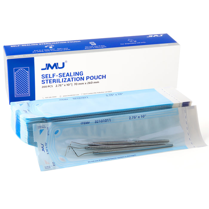 JMU Dental Self-Sealing Sterilization Pouches 200Pcs/Box - JMU DENTAL INC
