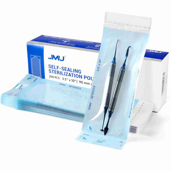 JMU Dental Self-Sealing Sterilization Pouches 200Pcs/Box - JMU DENTAL INC