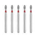JMU Diamond Burs FG Fine Grit Football 5/Pk