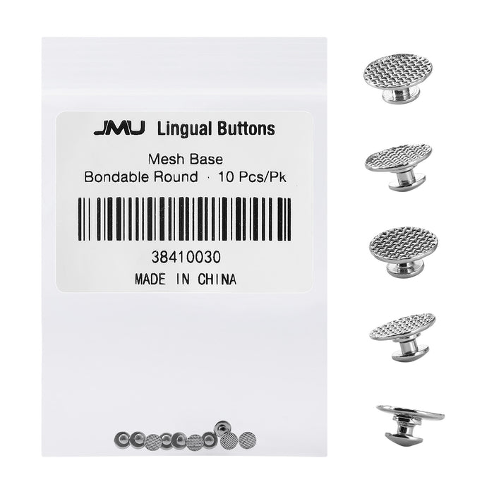 JMU Bondable Lingual Buttons for Braces 10/PK - JMU DENTAL INC
