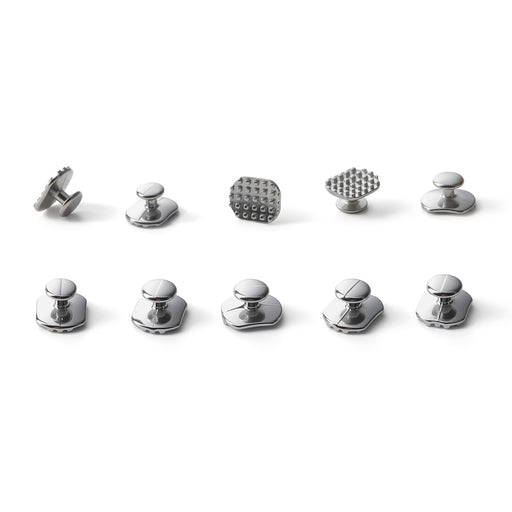 JMU Lingual Buttons Mesh Base Bondable Rectangular 10pcs/pk - JMU DENTAL INC