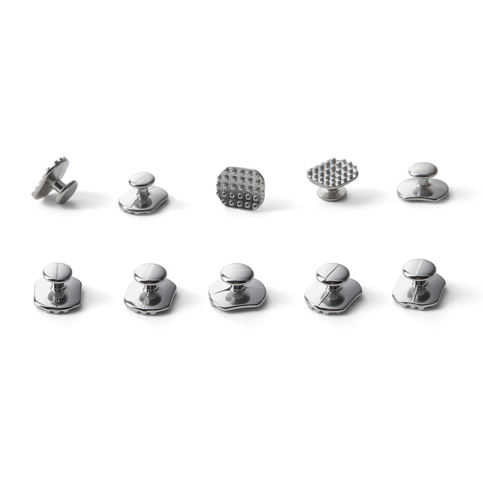 JMU Lingual Buttons Mesh Base Bondable Rectangular 10pcs/pk - JMU DENTAL INC