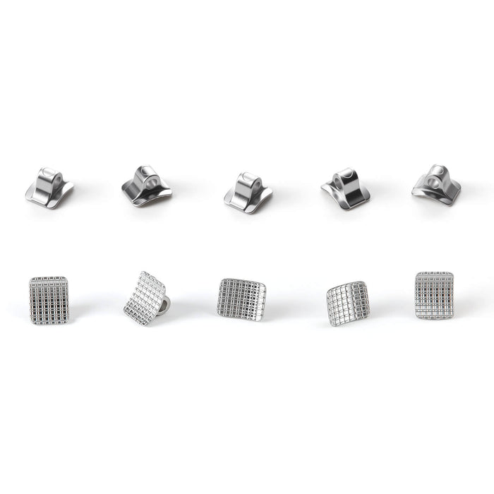 JMU Bondable Lingual Buttons for Braces 10/PK - JMU DENTAL INC
