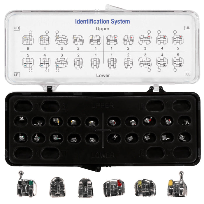 JMU Mini Roth Brackets Hook on 3,4,5 - S Series MIM 20pcs/set - JMU DENTAL INC