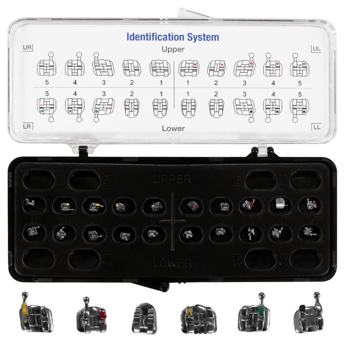 JMU Mini Roth Brackets Hook on 3,4,5 - S Series MIM 20pcs/set - JMU DENTAL INC