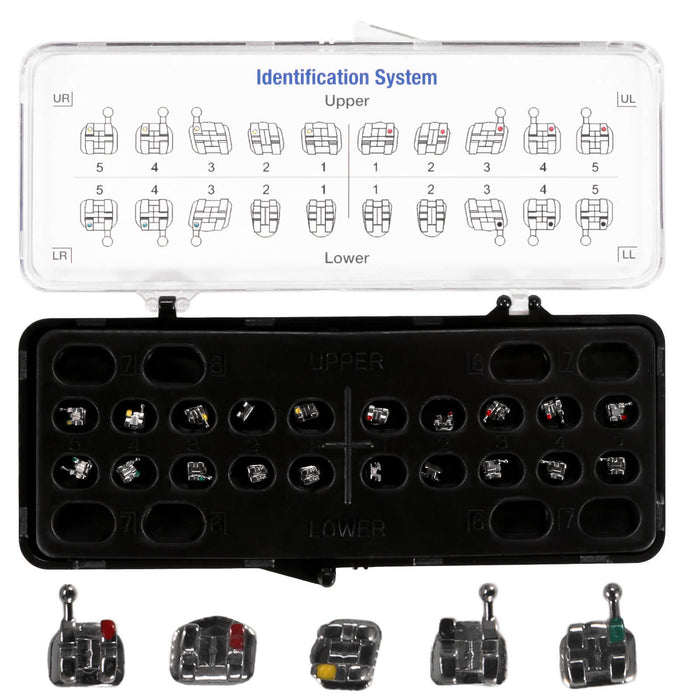 JMU Standard Roth Brackets Hook on 3,4,5 - S Series (MIM) 20pcs/set - JMU DENTAL INC
