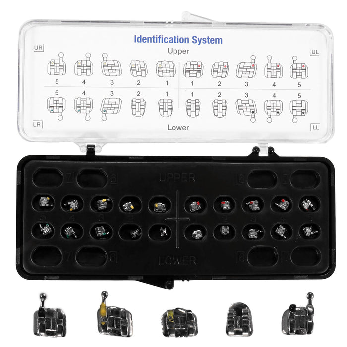 JMU Standard Roth Brackets Hook on 3,4,5 - S Series (MIM) 20pcs/set - JMU DENTAL INC