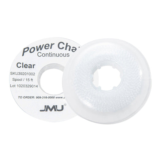 JMU Dental Orthodontic Elastic Power Chain Continuous Clear Spool/ 15ft - JMU DENTAL INC