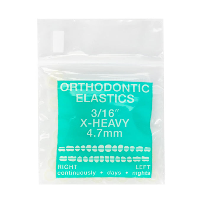 JMU Dental Orthodontic Intra Oral Elastic Latex Rubber Bands 100/Bag
