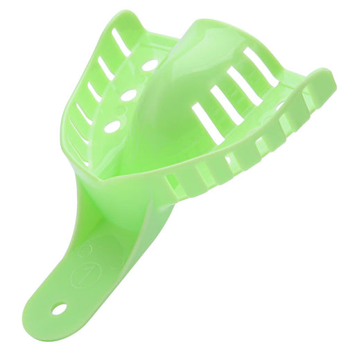 JMU Disposable Dental Impression Trays Green Perforated 12Pcs/Bag - JMU Dental