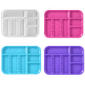 JMU Dental Instrument Tray Autoclavable Plastic Divided Trays Size B