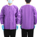 JMU Plus SMS Jacket with 3 Pockets Hip Length Purple 1pc/bag - JMU DENTAL INC
