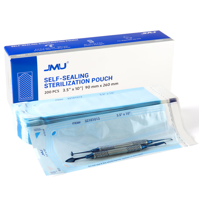 JMU Dental Self-Sealing Sterilization Pouches 200Pcs/Box - JMU DENTAL INC