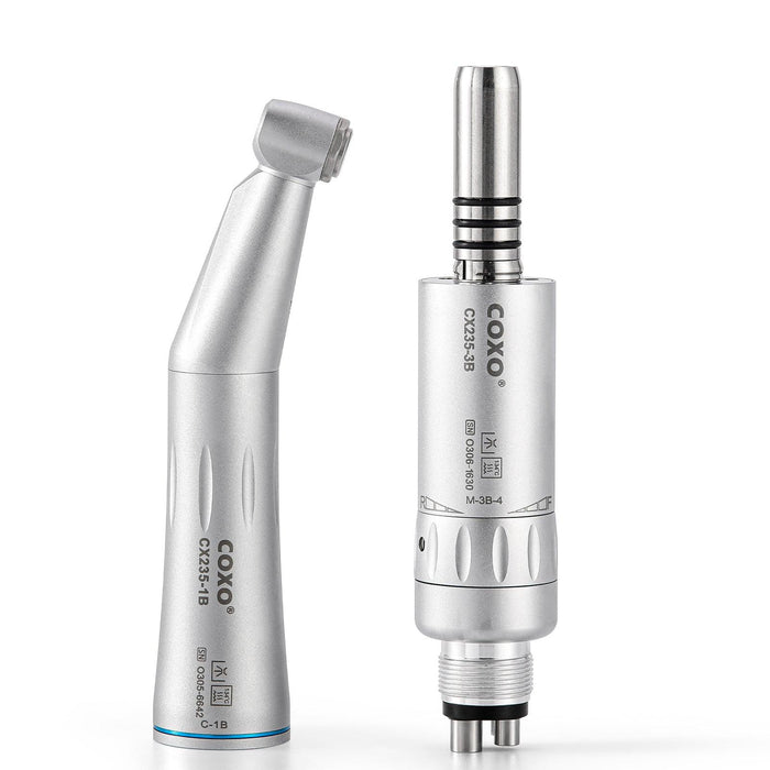 COXO CX235-1B Low-speed Electric Handpiece, 1:1 Inner Channel, Contra Angle, Max.40,000rpm, Push Button, for CA burs ¯2.35mm. #C-1B - JMU Dental
