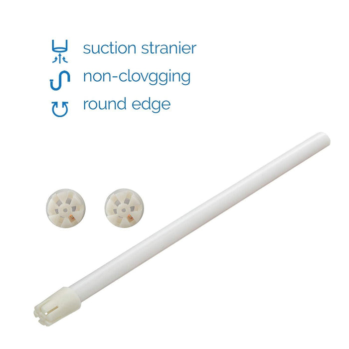 JMU Dental Disposable Saliva Ejector White Tips 100/Bag - JMU DENTAL INC