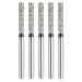 JMU Diamond Burs FG Super Coarse Flat End Cylinder 5/Pk - JMU DENTAL INC