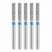 JMU Dental Diamond Burs FG Medium Grit Flat End Cylinder 5/Pk - JMU DENTAL INC