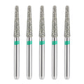 JMU Diamond Burs FG Coarse Grit Round End Taper 5/Pk - JMU DENTAL INC