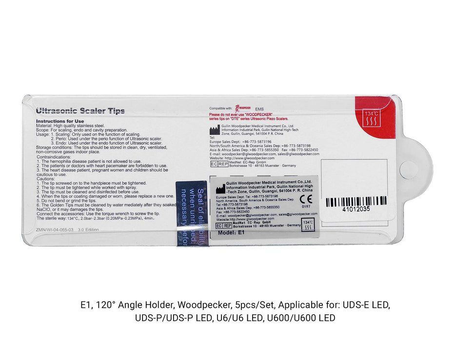 Woodpecker E1 120° Angle Holder 5pcs/Set- jmudental.com