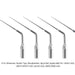 Woodpecker E14 Ultrasonic Scaler Tips 5pcs/Set- jmudental.com