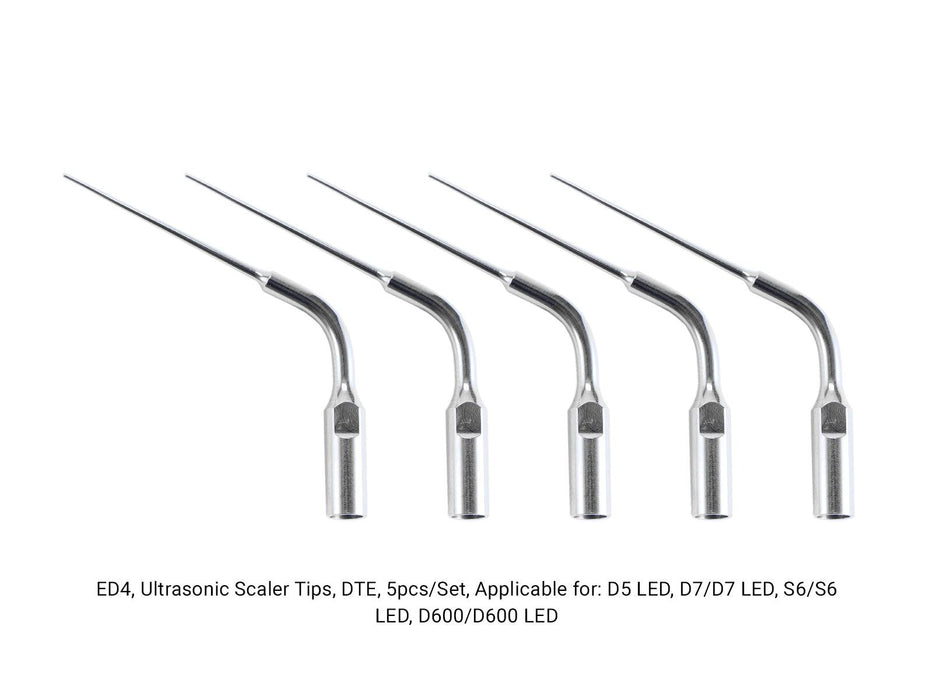 Woodpecker ED4 Ultrasonic Scaler DTE Tips 5pcs/Set- jmudental.com