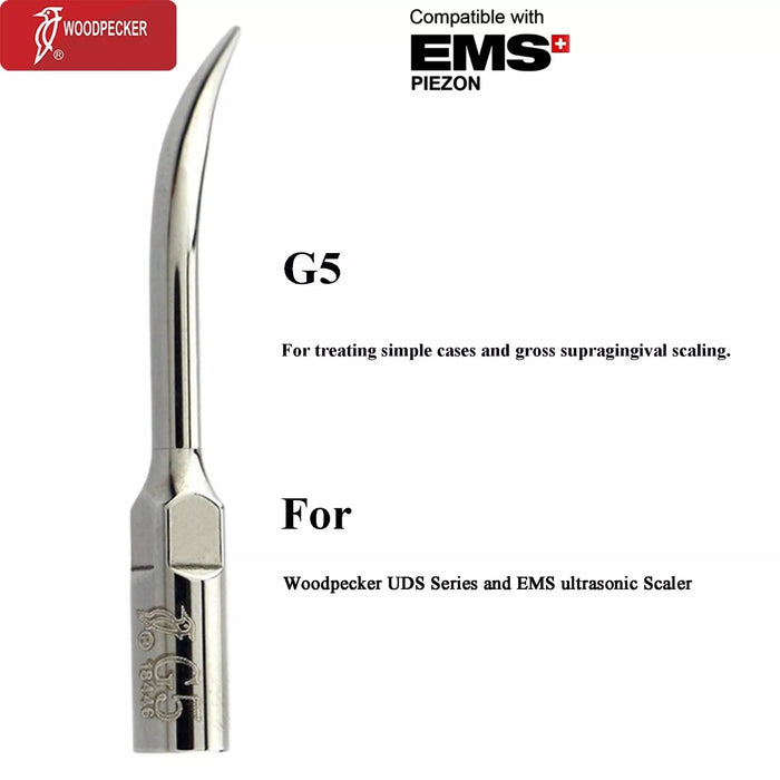 Woodpecker G5 Ultrasonic Scaler Tips 5pcs/Set