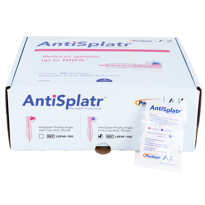 AntiSplatr Disposable Prophy Angle Soft Cup Pink 100/box - JMU DENTAL INC